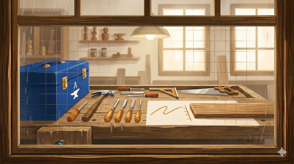 Handwerker in der Werkstatt