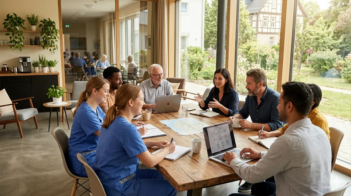 Vereinstreffen am Tisch