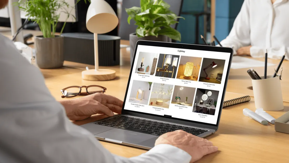 Online-Shop Produktübersicht