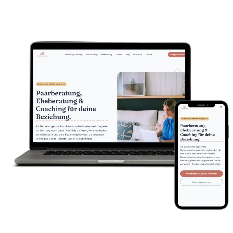 beziehungscoaching.de — Paar- & Eheberatung (Website von Adfera)