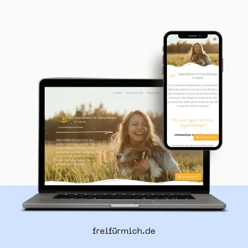 Heilpraktikerin freifuermich.de Website