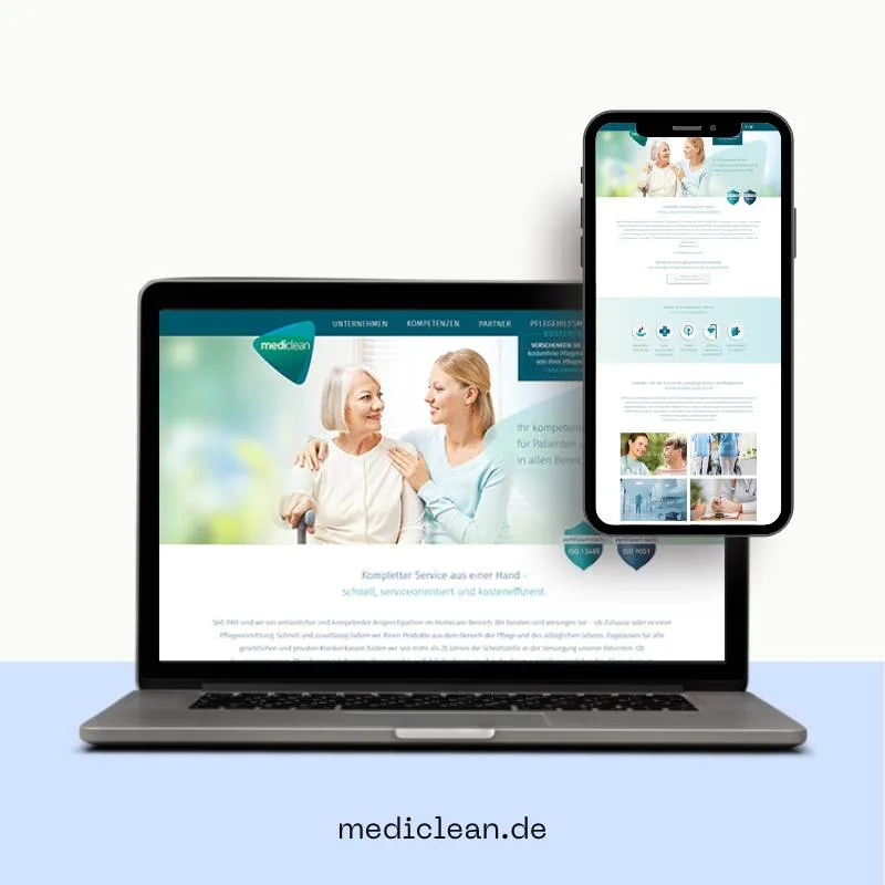 mediclean Sanitaetshaus Website