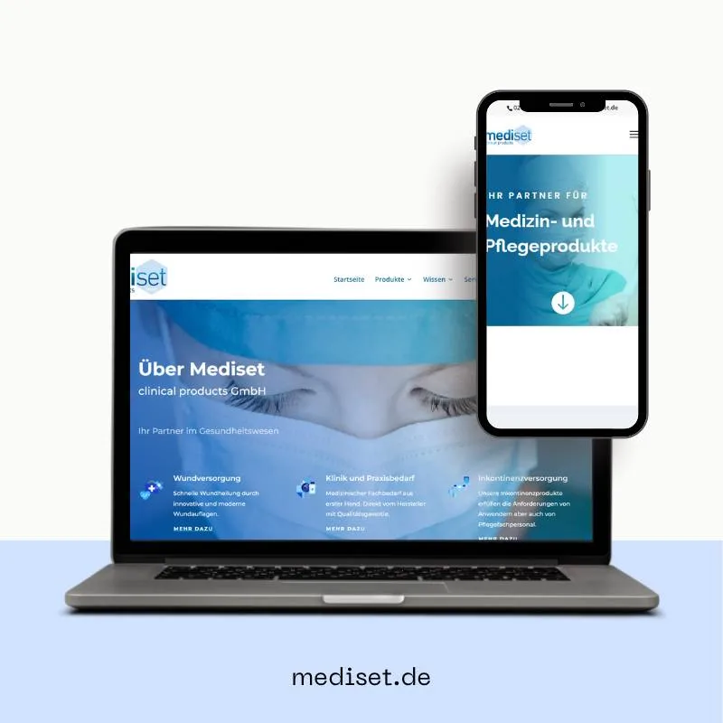 mediset Medizinprodukt-Hersteller Website