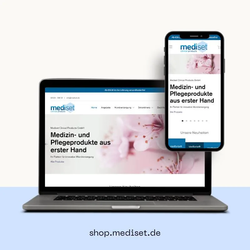 mediset Online-Shop fuer Medizinprodukte