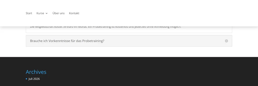 Divi 5 Sticky Header bleibt beim Scrollen am oberen Rand fixiert