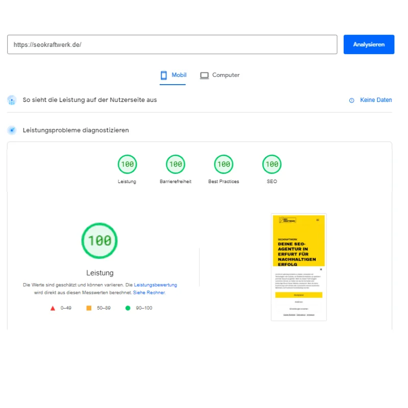 SEO Reporting Beispiel