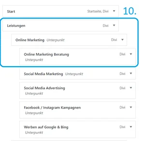 WordPress Menü anpassen