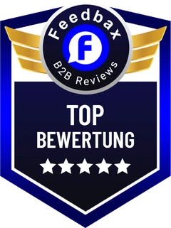 feedbax-Siegel: Top-Bewertung, B2B Reviews