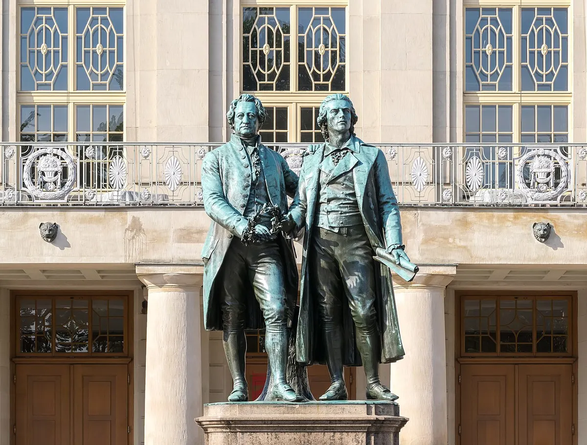 Goethe-Schiller-Denkmal in Weimar