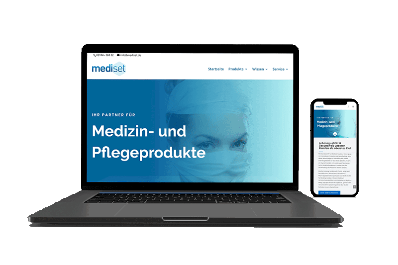 Webdesign Leipzig Mediset Referenzen Homepage Gesundheitswesen